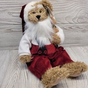 Bearington Collection Teddy Bear Kris Kringle Christmas Plush Santa Baby 1167‎